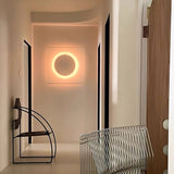 Contemporary White LED Sconce Wall Light with Soft Diffused Paper Shade Set of 2