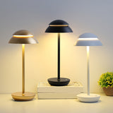 Cordless Double Dome LED Table Lamp Dimmable Touch Control Bedside Accent Light
