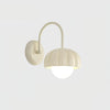 Creamy White Pumpkin Shape Resin Wall Sconce Interior Wall Mounted Light