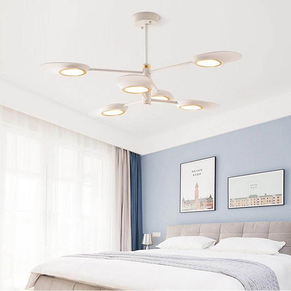 Creative 6 Light Adjustable LED Chandelier Modern Metal Ceiling Light Fixture for Dining Room