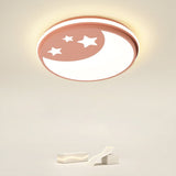 Modern Round Cartoon Pattern LED Ceiling Light for Kids Bedroom and Nursery