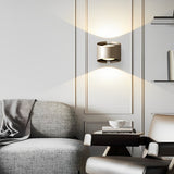 Creative Irregular Round LED Wall Sconce with Up and Down Lighting for Modern Living Spaces