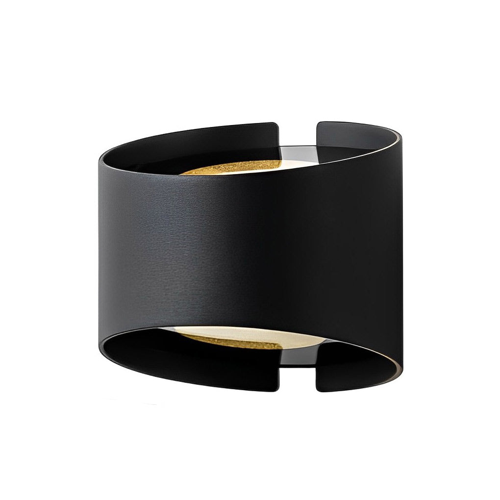 Creative Irregular Round LED Wall Sconce with Up and Down Lighting for Modern Living Spaces