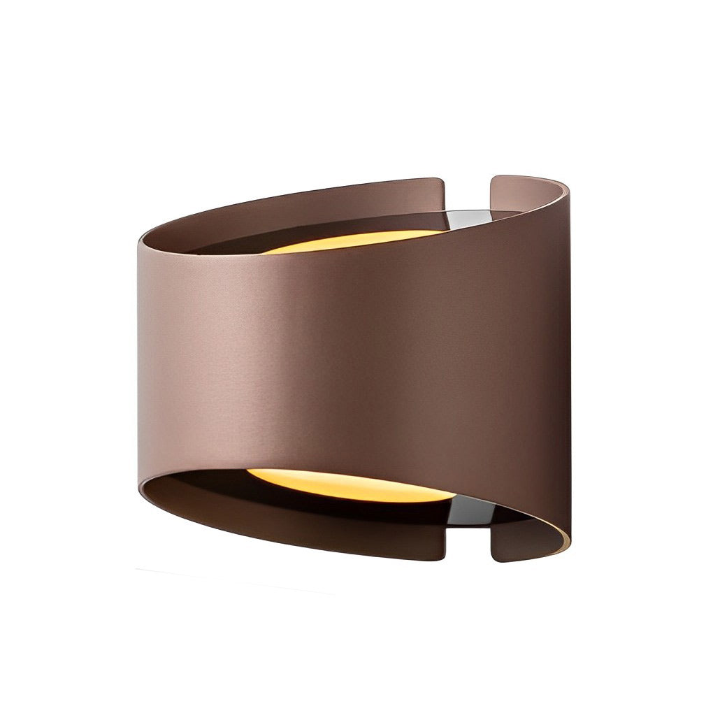Creative Irregular Round LED Wall Sconce with Up and Down Lighting for Modern Living Spaces