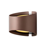 Creative Irregular Round LED Wall Sconce with Up and Down Lighting for Modern Living Spaces