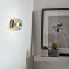 Creative Jellyfish Glass Shade Wall Sconce Modern Art Deco Interior Lighting Fixture Gold Chrome