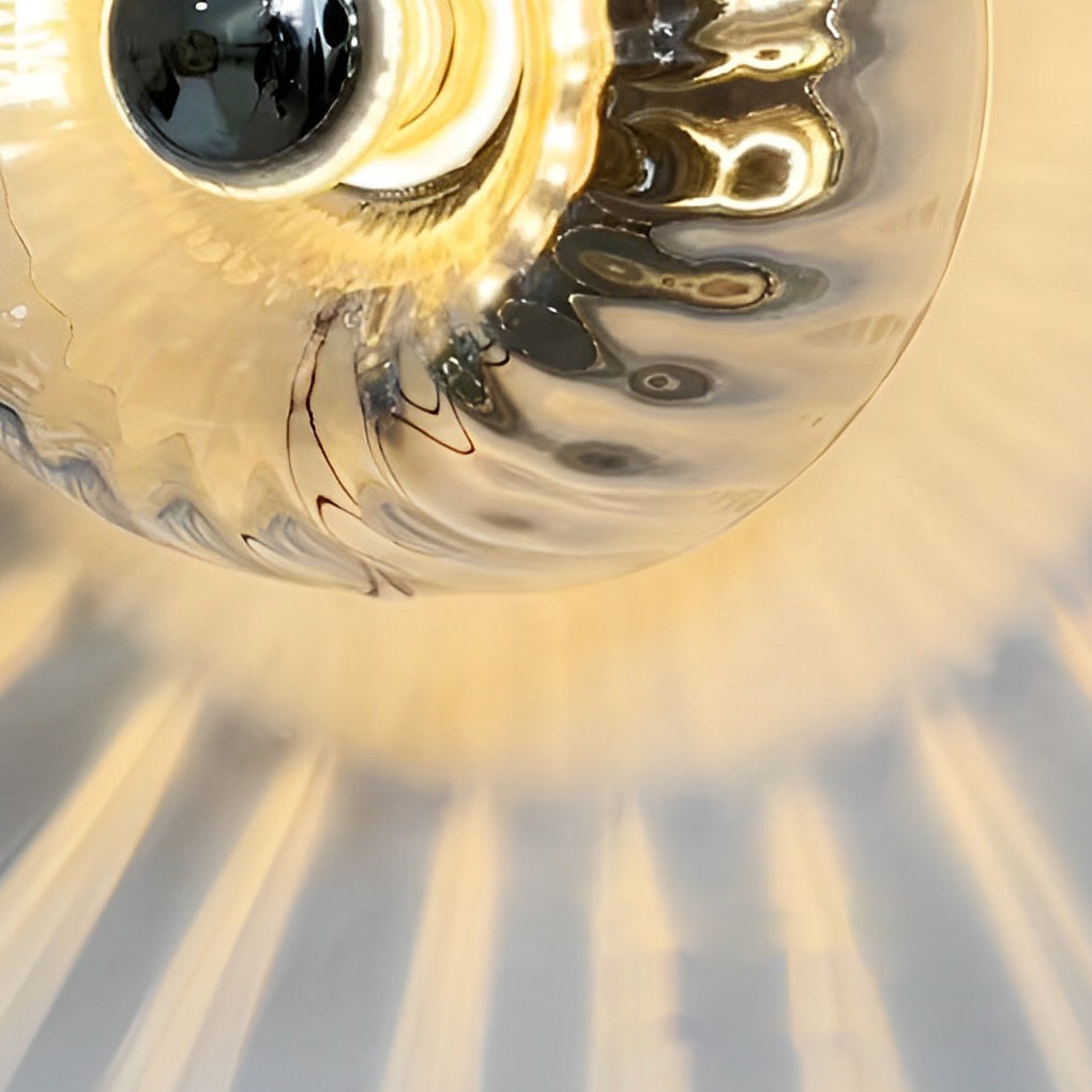Creative Jellyfish Glass Shade Wall Sconce Modern Art Deco Interior Lighting Fixture Gold Chrome