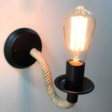 Creative Metal Rope Wall Sconce Retro Industrial Interior Light Fixture
