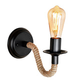 Creative Metal Rope Wall Sconce Retro Industrial Interior Light Fixture