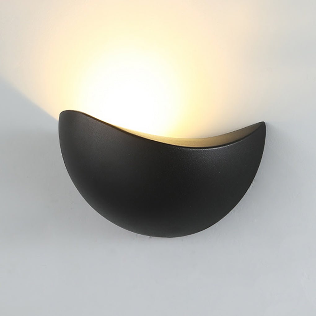 Creative Minimalist Geometric LED Outdoor Wall Sconce Waterproof Fixture for Hallway and Staircase