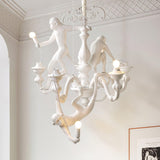 Creative Monkey Resin Pendant Light Modern Animal Themed Chandelier for Playful Interior Decor