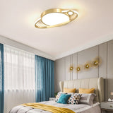 Modern Acrylic LED Ceiling Lamp with Intelligent Dimming and 3 Color Adjustable Remote Control Lighting