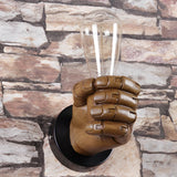 Creative Resin Fist Shaped Wall Sconce Retro Industrial Style Indoor Lighting Fixture