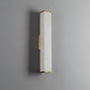 Cuboid Alabaster LED Wall Light Brass Indoor Sconce for Bedroom Living Room