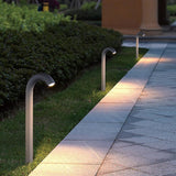 Curved Design Outdoor Pathway Light IP65 Waterproof LED Landscape Garden Villa Bollard