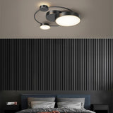 Concentric Circles Modern LED Flush Mount Ceiling Light Dimmable Artistic Geometric Fixture