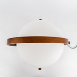 Modern Portable Glass Lantern Table Lamp with Wood Handle and Glass Shade for Ambient Lighting