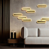 Daba Modern Brass LED Wall Sconce Minimalist Acrylic Indoor Wall Lamp