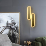 Daba Modern Brass LED Wall Sconce Minimalist Acrylic Indoor Wall Lamp
