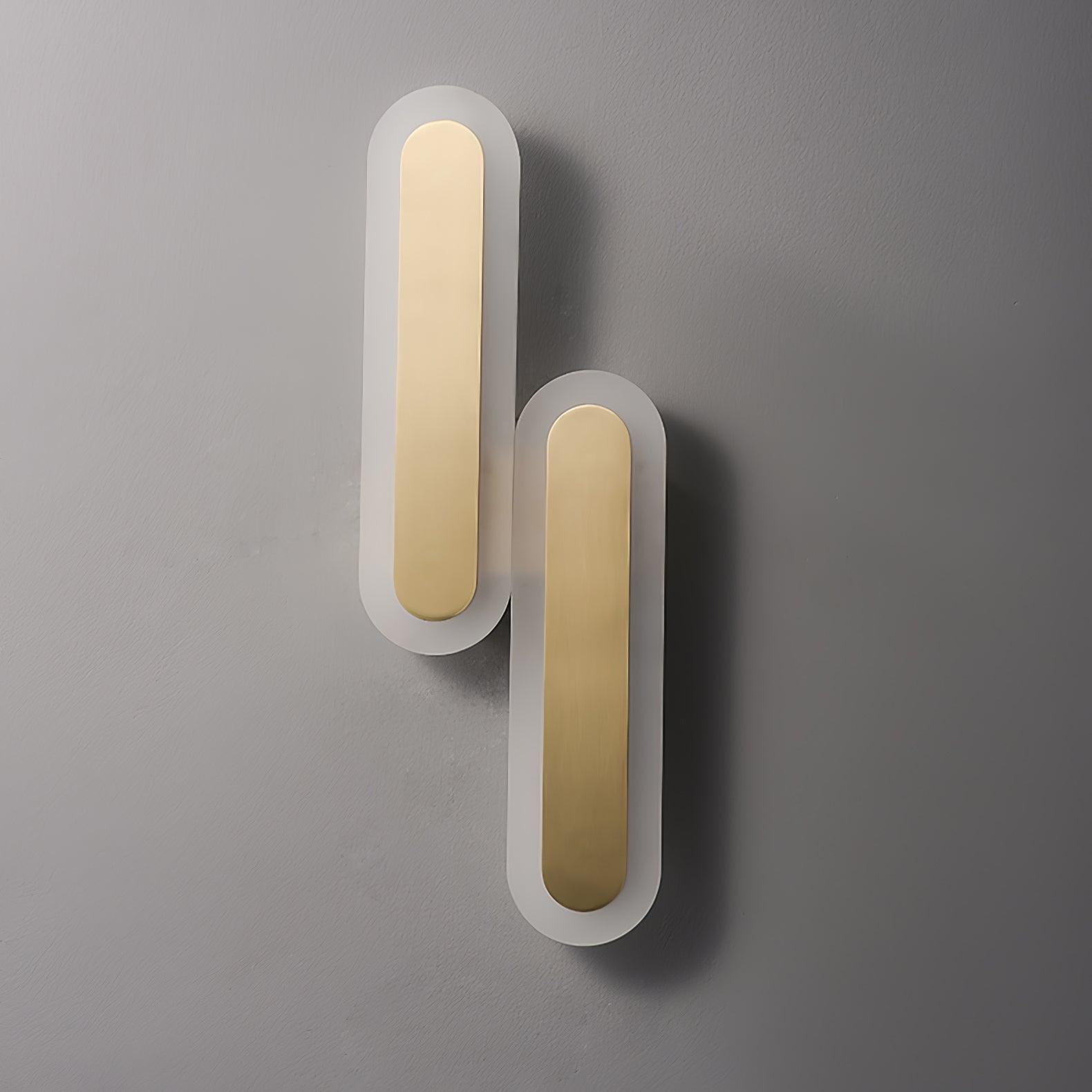 Daba Modern Brass LED Wall Sconce Minimalist Acrylic Indoor Wall Lamp
