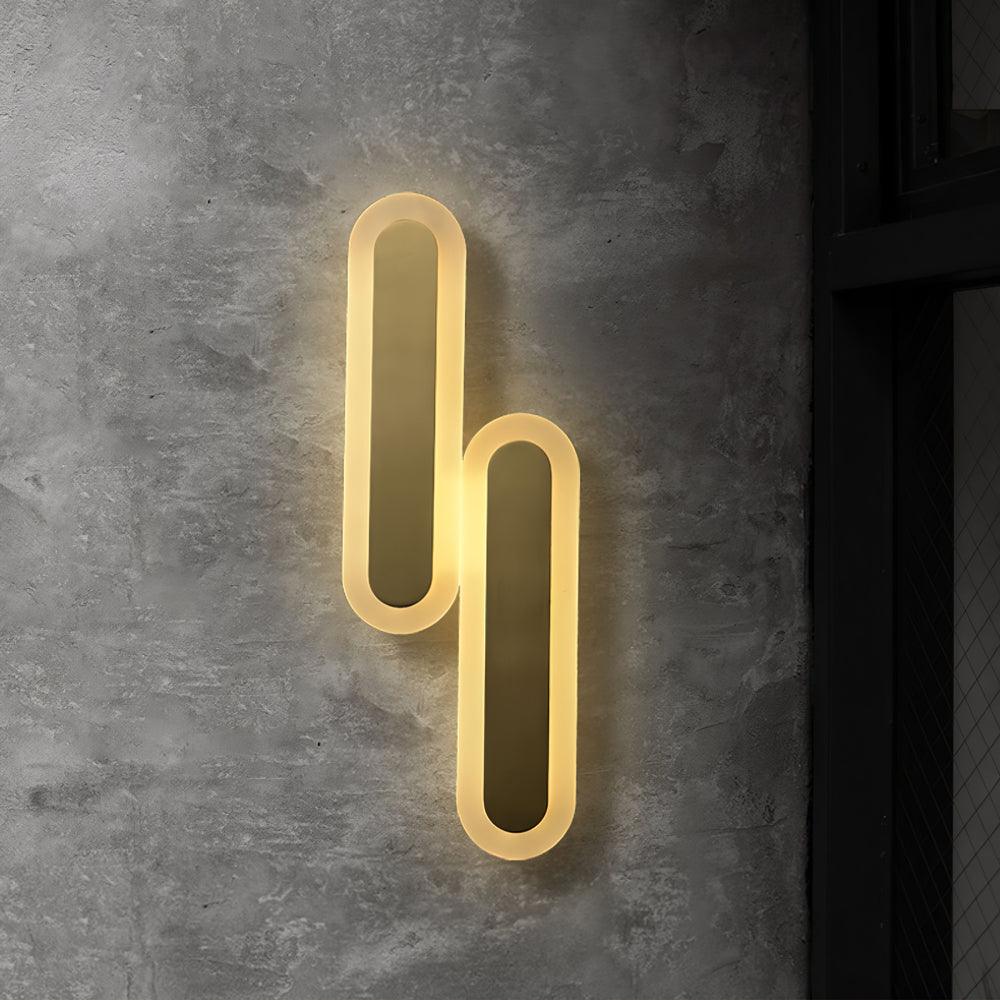Daba Modern Brass LED Wall Sconce Minimalist Acrylic Indoor Wall Lamp