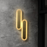 Daba Modern Brass LED Wall Sconce Minimalist Acrylic Indoor Wall Lamp