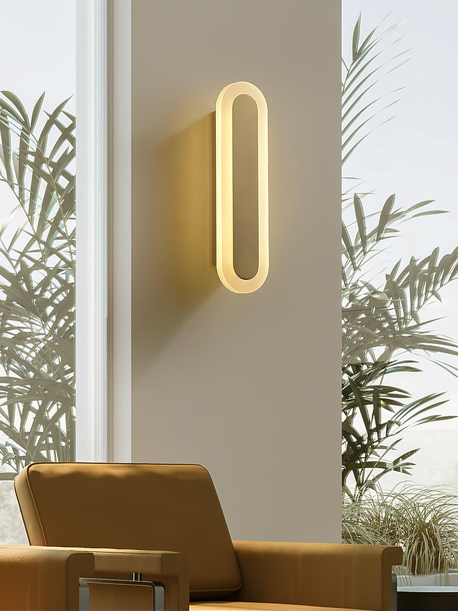 Daba Modern Brass LED Wall Sconce Minimalist Acrylic Indoor Wall Lamp