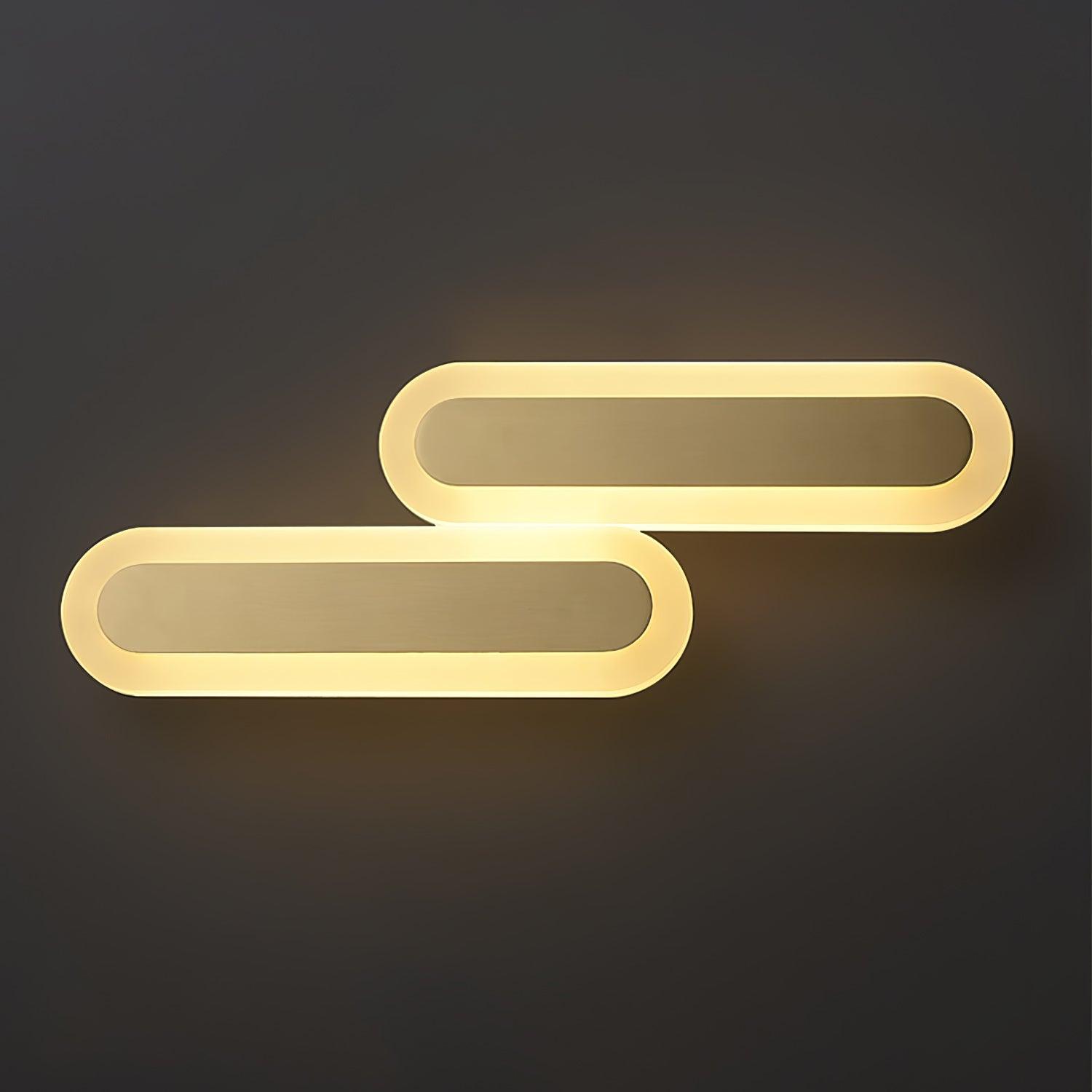 Daba Modern Brass LED Wall Sconce Minimalist Acrylic Indoor Wall Lamp