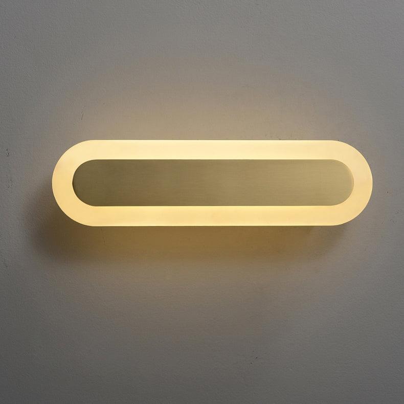 Daba Modern Brass LED Wall Sconce Minimalist Acrylic Indoor Wall Lamp