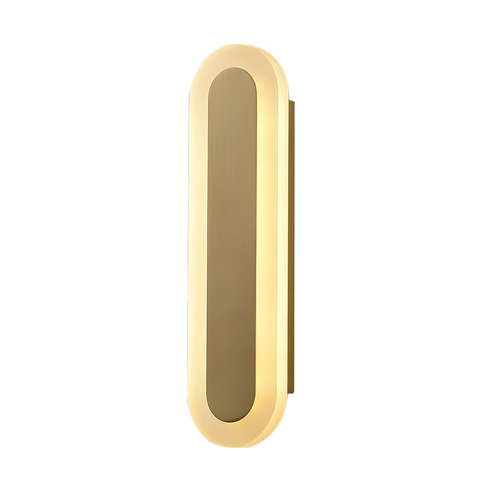 Daba Modern Brass LED Wall Sconce Minimalist Acrylic Indoor Wall Lamp