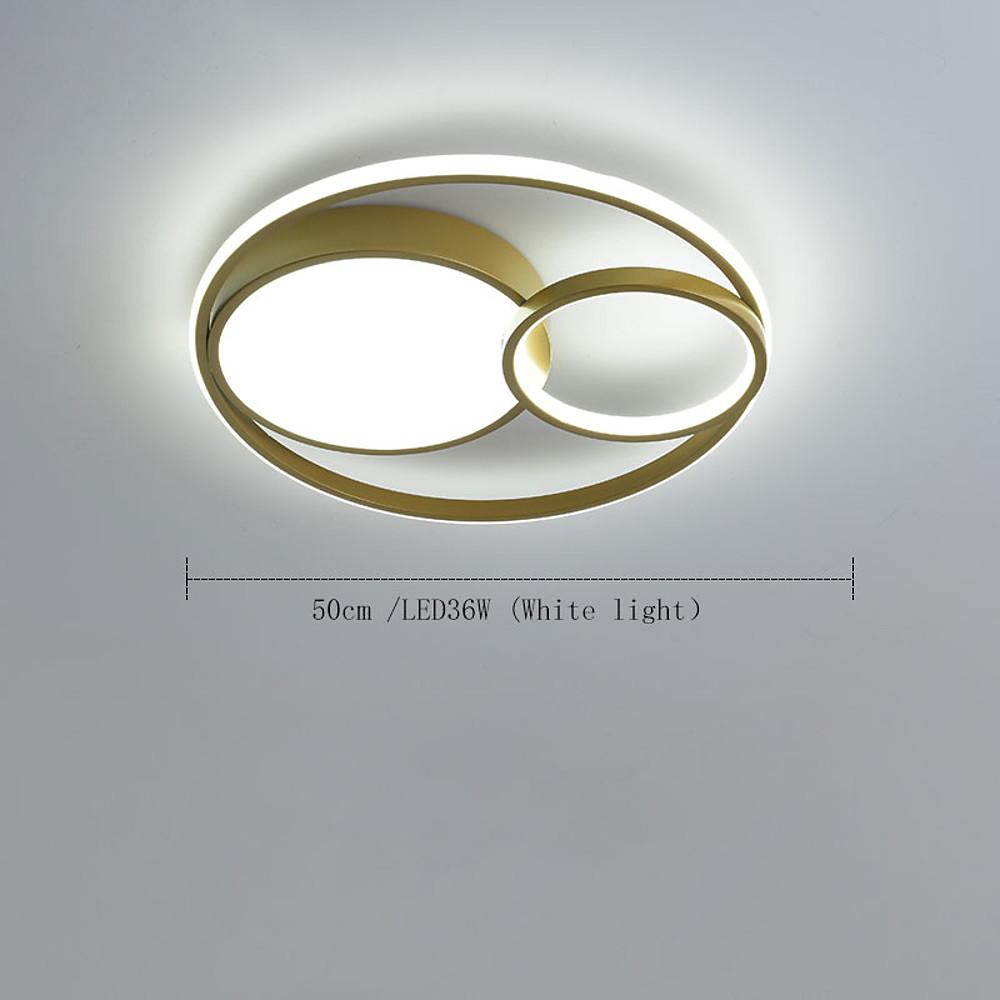 Modern 3 Ring LED Ceiling Lamp Minimalist Acrylic Flush Mount Lighting for Living Room