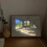 Decorative Dog Sunbathing Mural Wall Art Lamp LED Light Painting for Home Decor