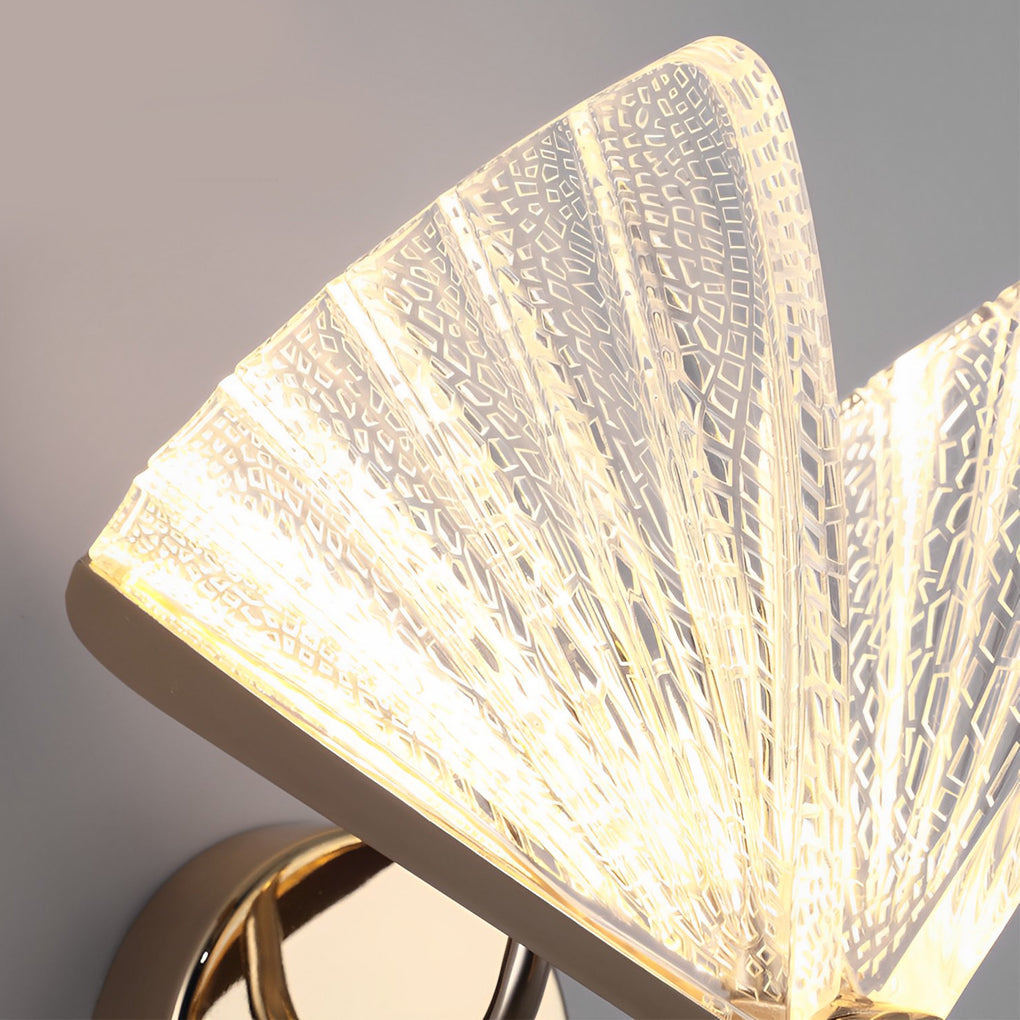 Decorative Gold Butterfly Acrylic LED Wall Lamp Modern European Style Sconce