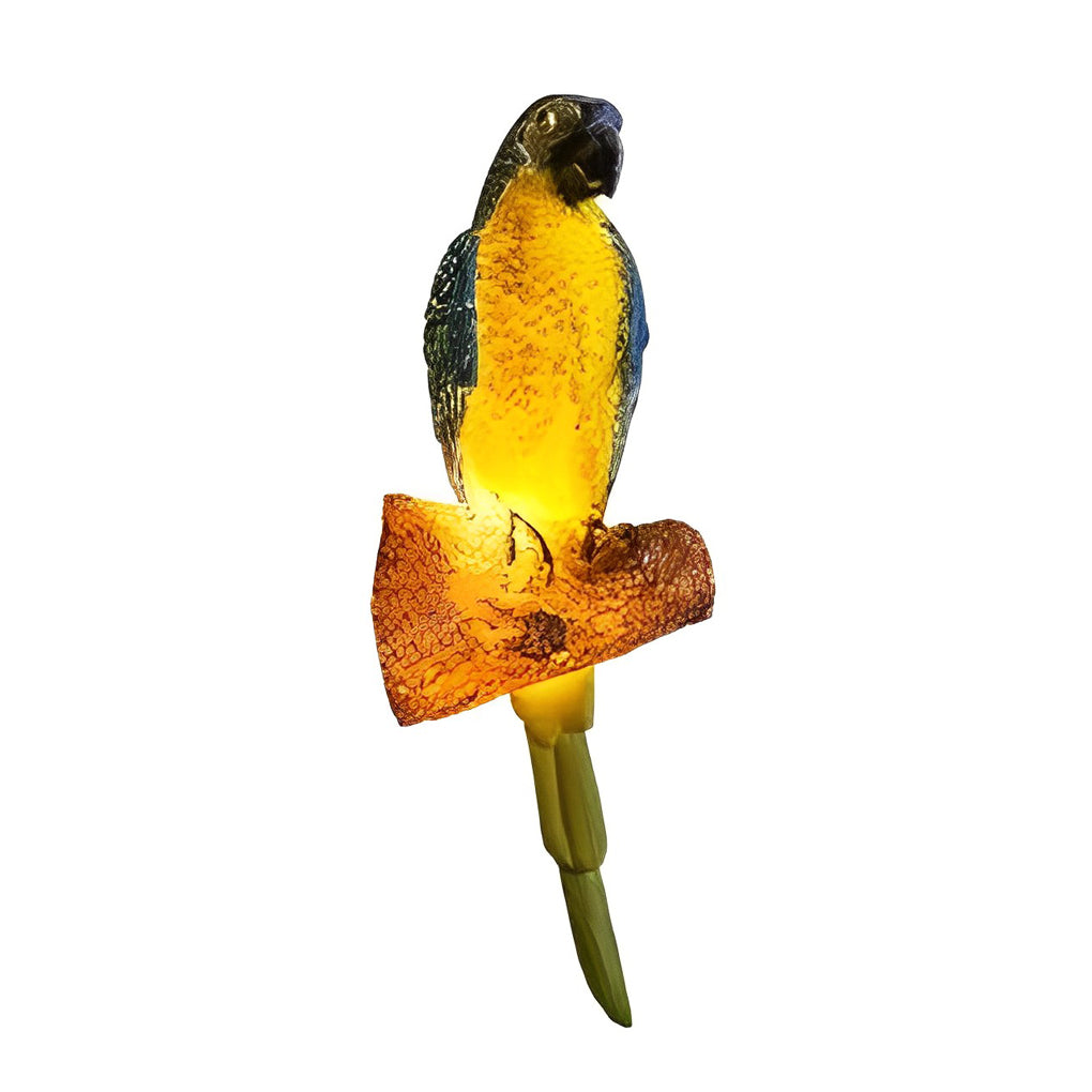 Decorative Resin Animal Parrot LED Garden Light Waterproof Outdoor Pathway Landscape Lamp