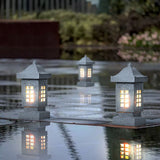 Decorative Stone Finish Outdoor LED Pillar Light IP54 Waterproof Garden Landscape Path Lamp