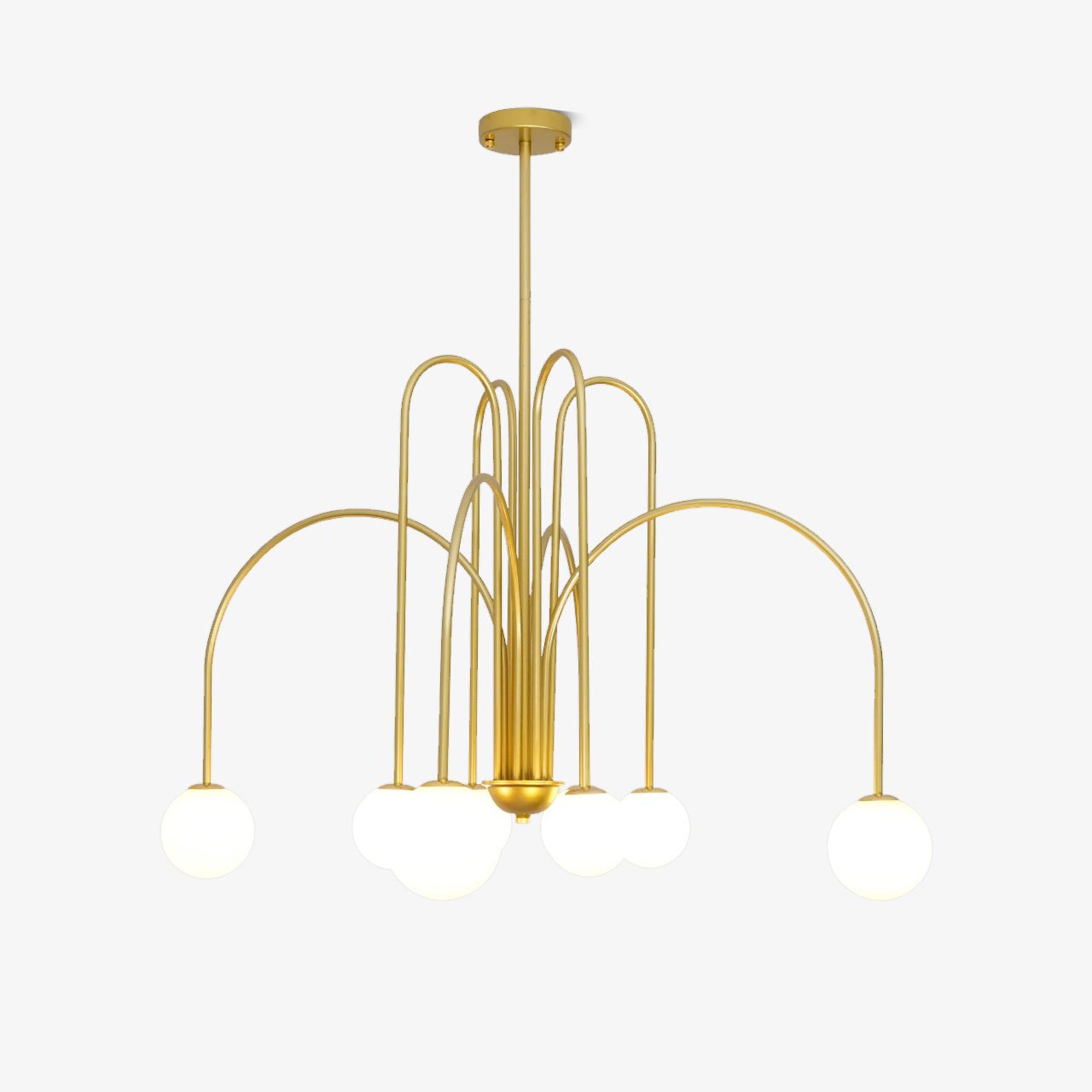 Delaney Modern Farmhouse Chandelier Metal and Glass Ceiling Light Fixture