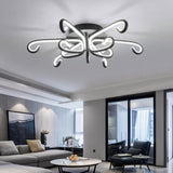 Modern Geometric Octopus LED Flush Mount Ceiling Light Fixture for Living Room and Bedroom