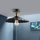 Modern Industrial Metal Teardrop Pendant Light Circular Single Head Ceiling Hanging Lamp for Hallway