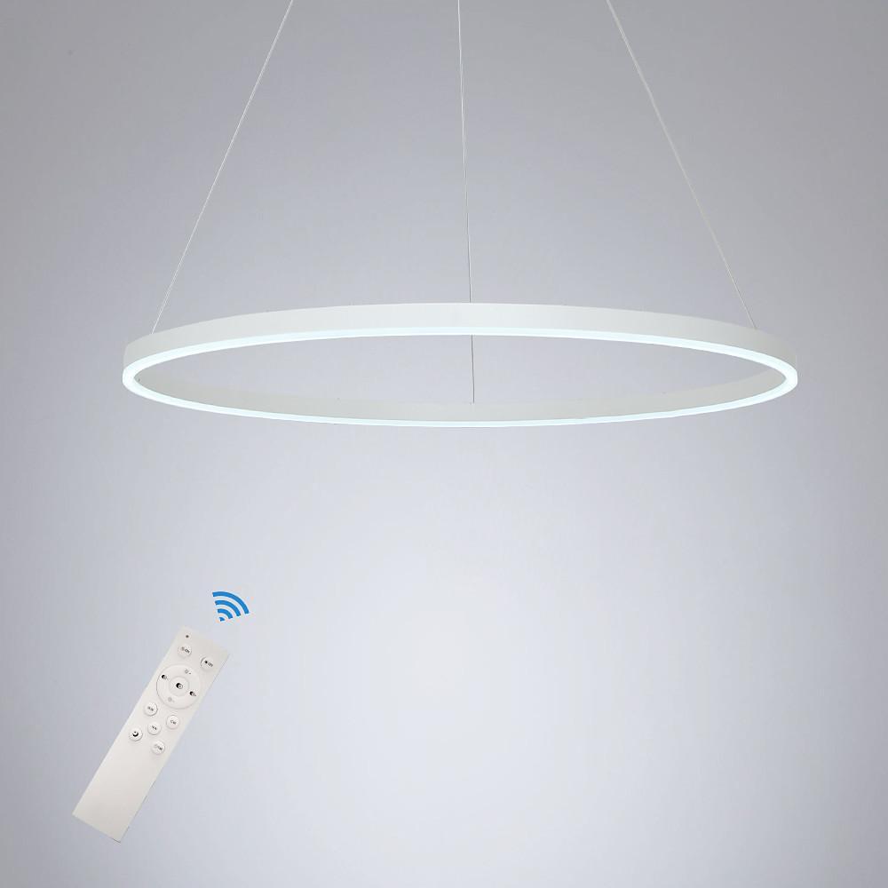 Dimmable Modern Geometric Ring LED Pendant Light Slim Circular Minimalist Hanging Ceiling Fixture