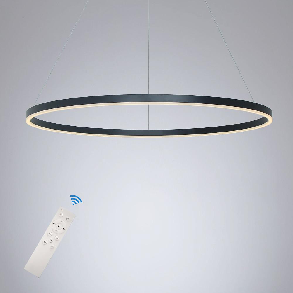 Dimmable Modern Geometric Ring LED Pendant Light Slim Circular Minimalist Hanging Ceiling Fixture