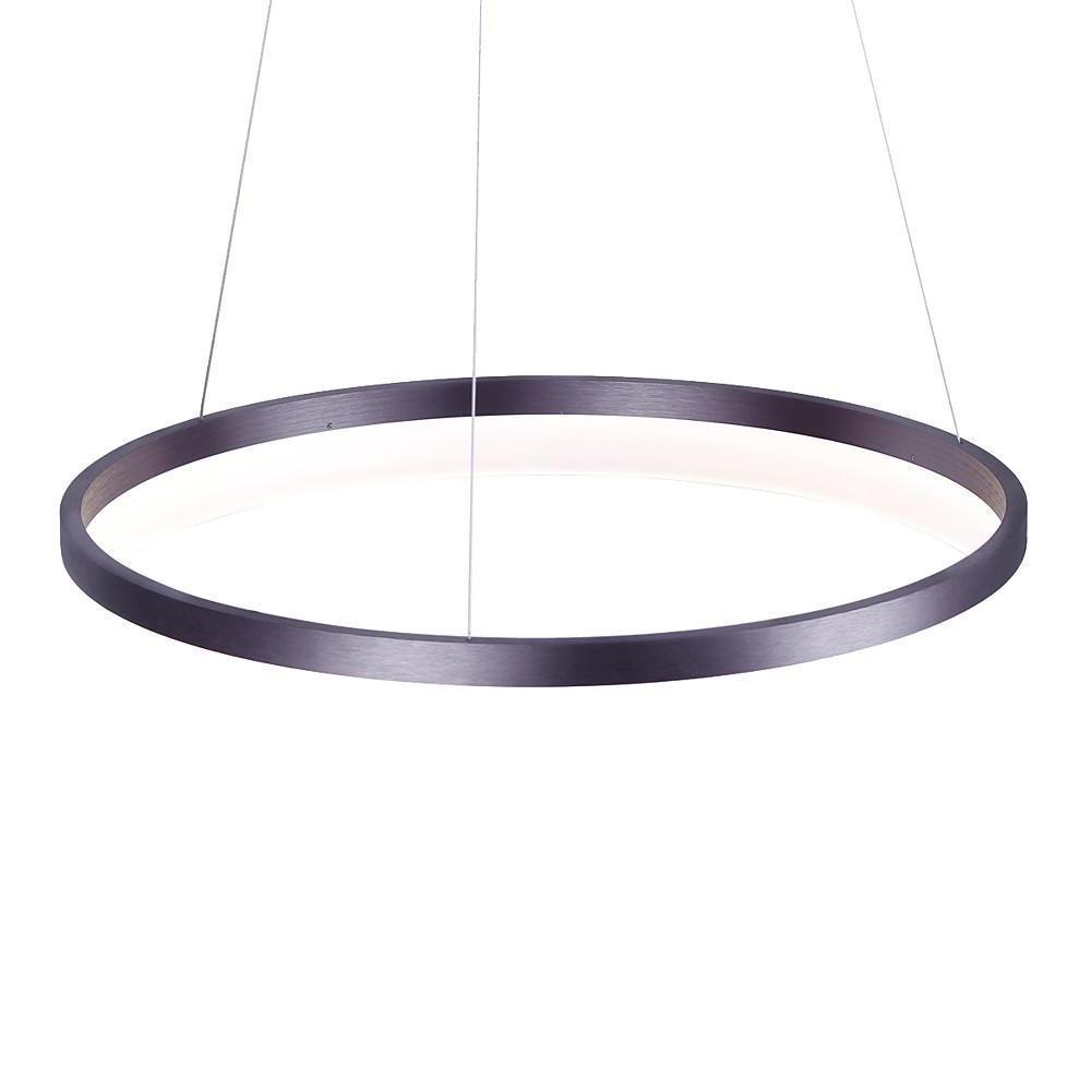 Dimmable Modern Geometric Ring LED Pendant Light Slim Circular Minimalist Hanging Ceiling Fixture