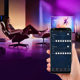 Dimmable RGB LED Ambient Light Bar with Smart App Control and Music Sync for Gaming Desk