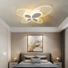 Butterfly Shaped Dimmable LED Flush Mount Ceiling Lamp Nordic Style Modern Lighting for Living Room