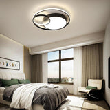 Geometric Three Ring LED Flush Mount Ceiling Light Modern Triple Circle Fixture for Home