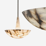 Domus Alabaster Chandelier Modern Snowflake Pattern LED Ceiling Pendant Light