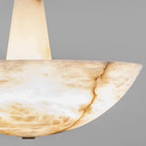Domus Alabaster Chandelier Modern Snowflake Pattern LED Ceiling Pendant Light