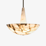 Domus Alabaster Chandelier Modern Snowflake Pattern LED Ceiling Pendant Light