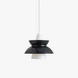 Doo Wop Modern Pendant Light Aluminum Dual Shade Ceiling Lamp for Kitchen Island