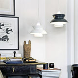Doo Wop Modern Pendant Light Aluminum Dual Shade Ceiling Lamp for Kitchen Island