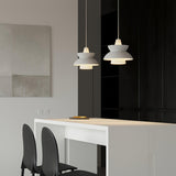 Doo Wop Modern Pendant Light Aluminum Dual Shade Ceiling Lamp for Kitchen Island
